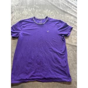 Armani Exchange Men's Short Sleeve Cotton Crew-Neck‎ T-Shirt Purple Medium